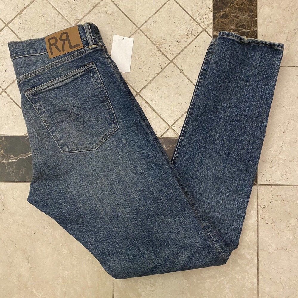$490 NWT Ralph Lauren Double RL (RRL) Slim Fit Jeans- 30x32